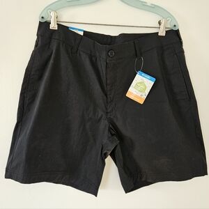 Columbia Mens Shorts 36 Omni-Shield Black Hiking Lightweight Outdoor Cotton